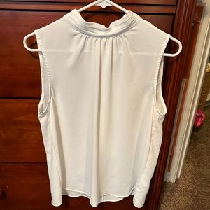 H&M White Sheer Sleeveless Top Size M